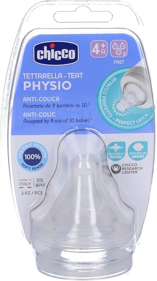 Chicco Biberon Emziği 4 Ay+ Hızlı Akış 2li