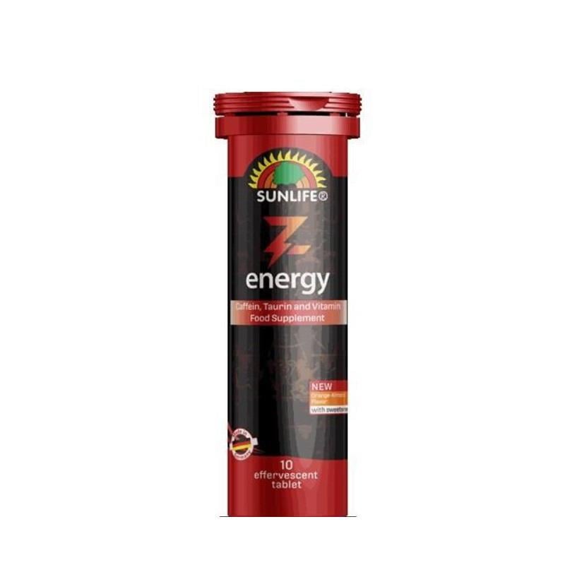 Sunlife Energy Efervesan Takviye Edici Gıda 10 EfervesanTablet