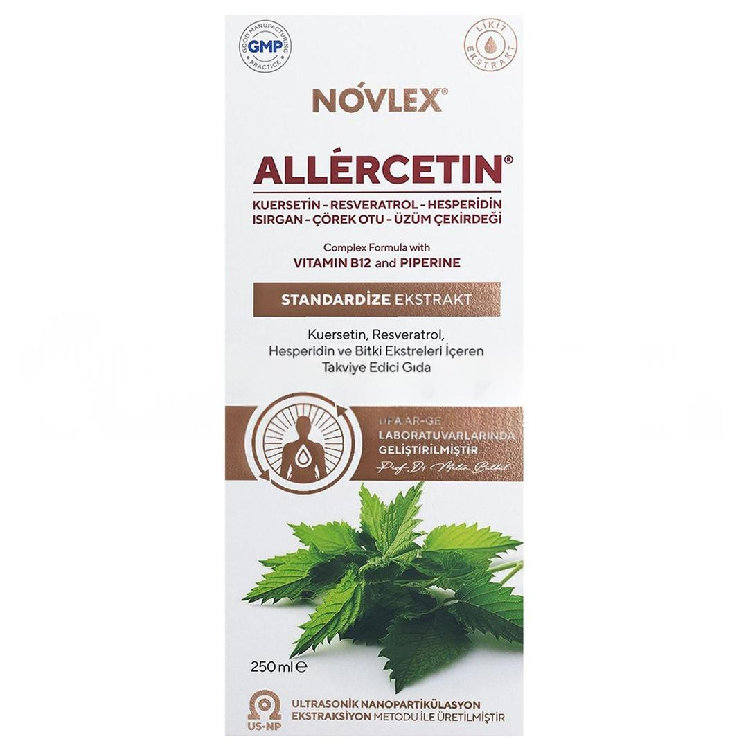 Novlex Allercetin Ekstrakt Kuersetin Resveratrol ve Bitki Ekstreleri 250 ml
