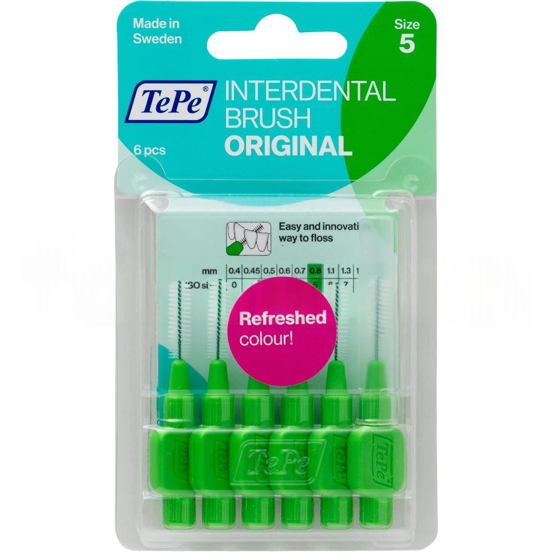 Tepe Arayüz Fırçası Yeşil 0,8 Mm Blister 6lı Paket