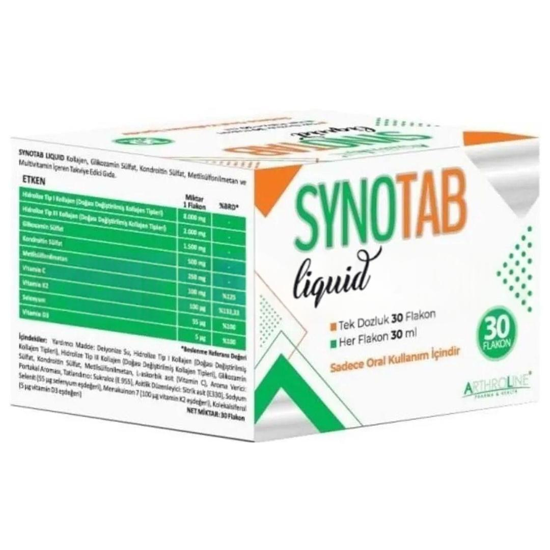 Synotab Liquid Kollajen Tek Dozluk 30 Flakon 30 ml
