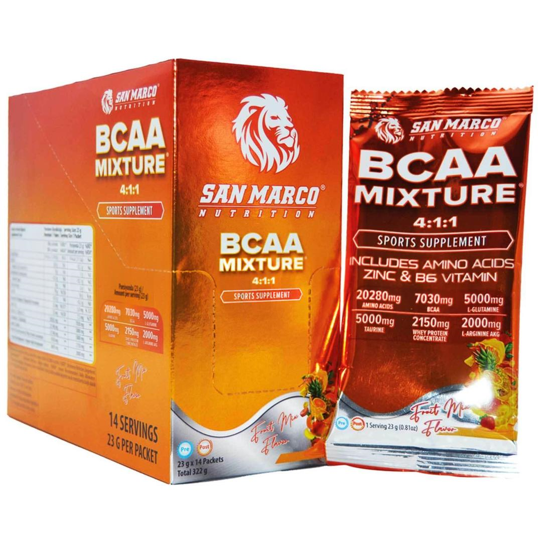 Sanmarco Nutrition Bcaa Mixture Karışık Meyve Aromalı Saşe 322 gr - 14lü