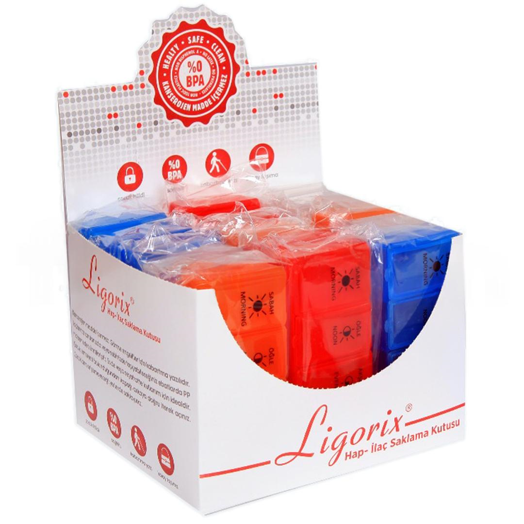 Ligorix Hap İlaç Saklama Kabı Günlük (1. Kalite) - 15li Stant