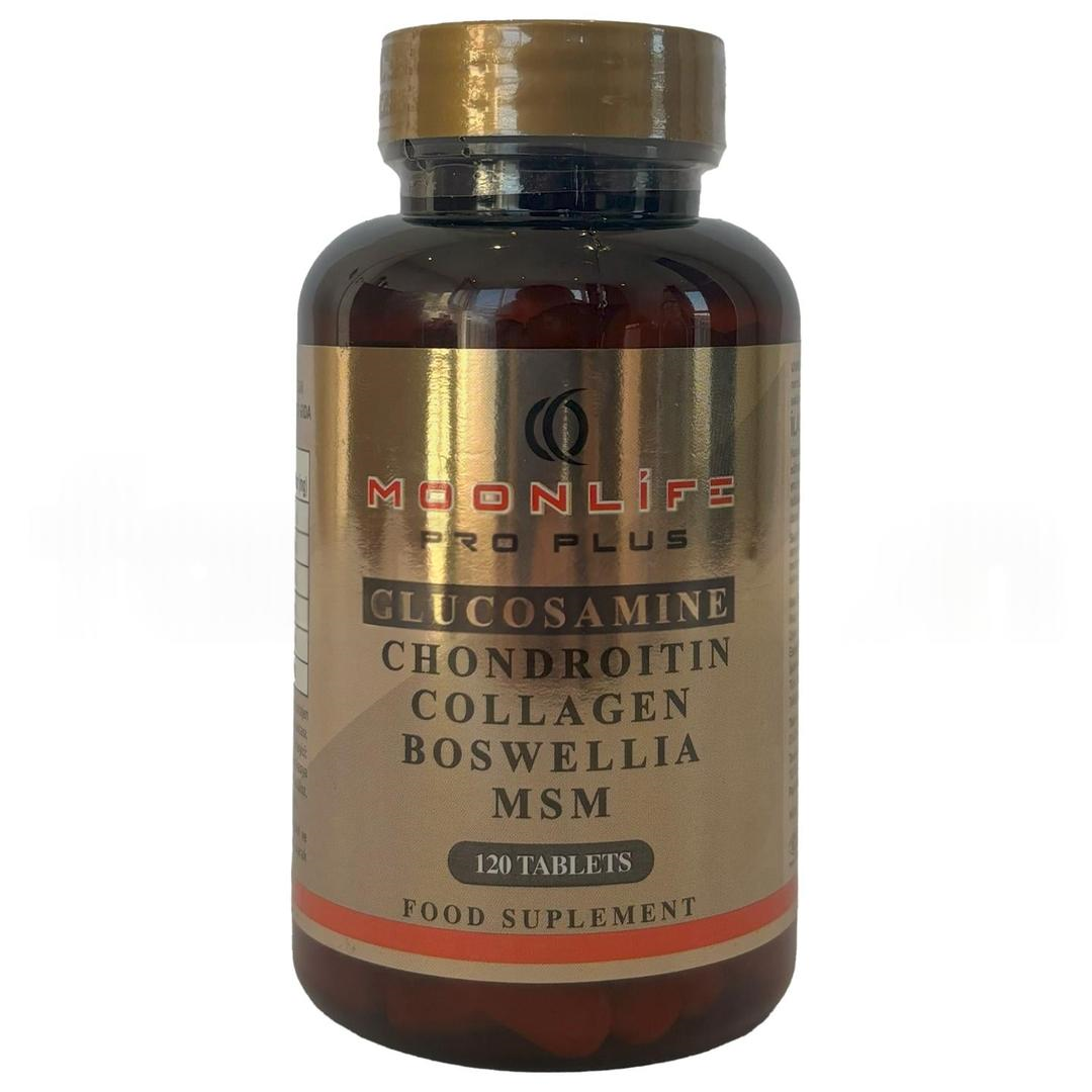 Moonlife Glucosamine Chondroitin Collagen Boswella Msm 120 Tablet