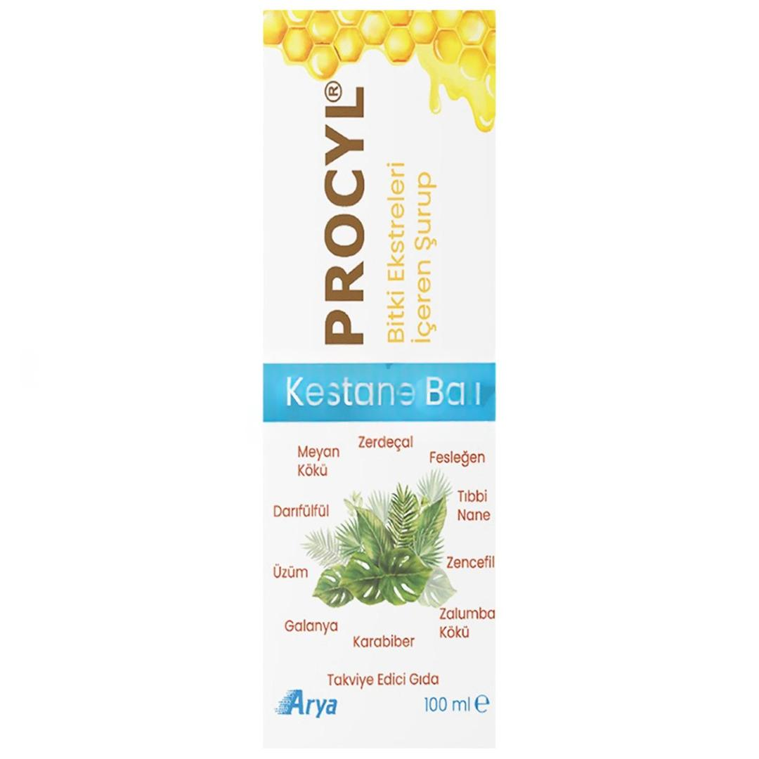 Procyl Kestane Ballı Bitkisel Şurubu 100 ml