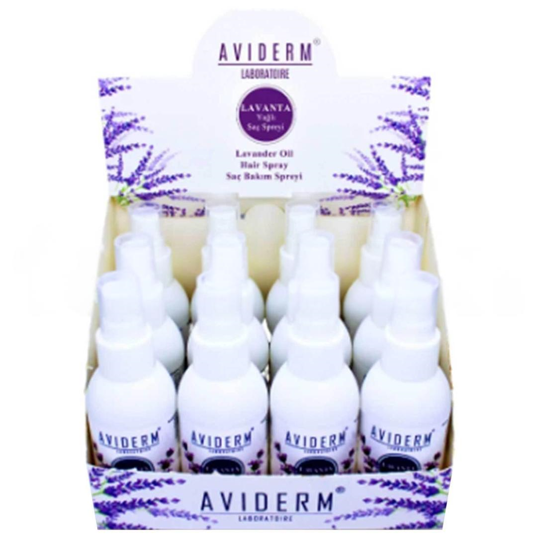 Aviderm Lavanta Yağlı Saç Spreyi 100 ml - 12li Stant