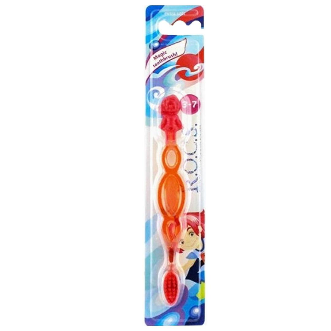 Rocs Kids Diş Fırçası 3-7 Yaş Yumuşak - Kırmızı