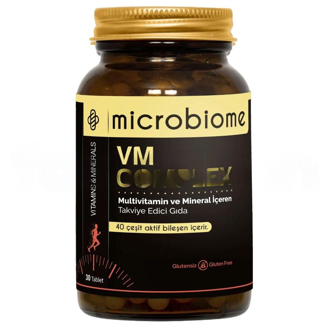 Microbiome Probiyotik Complex Probiyotik Prebiyotik Vitamin 30 Kapsül