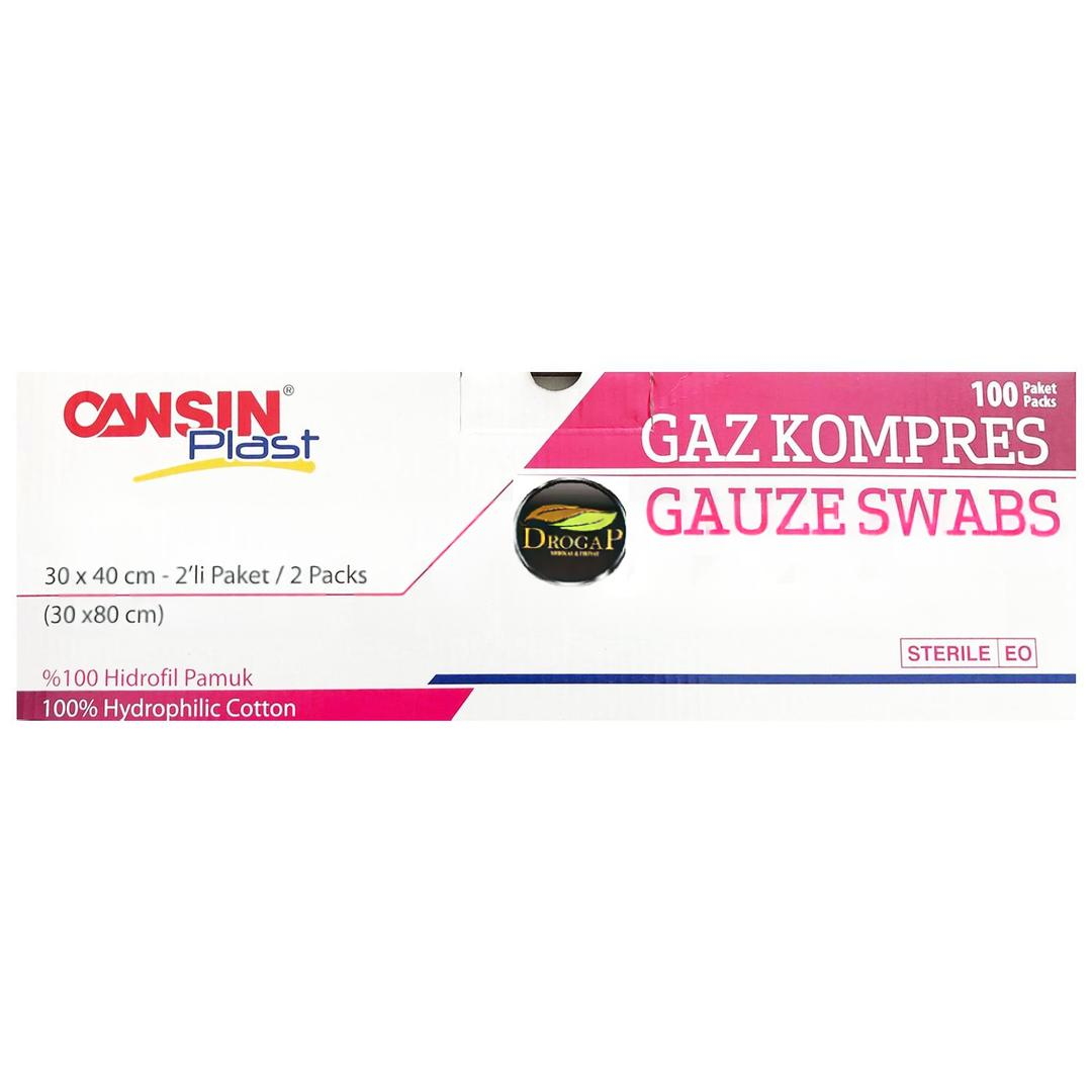 Cansın Plast Steril Gaz Kompres 30x80 cm