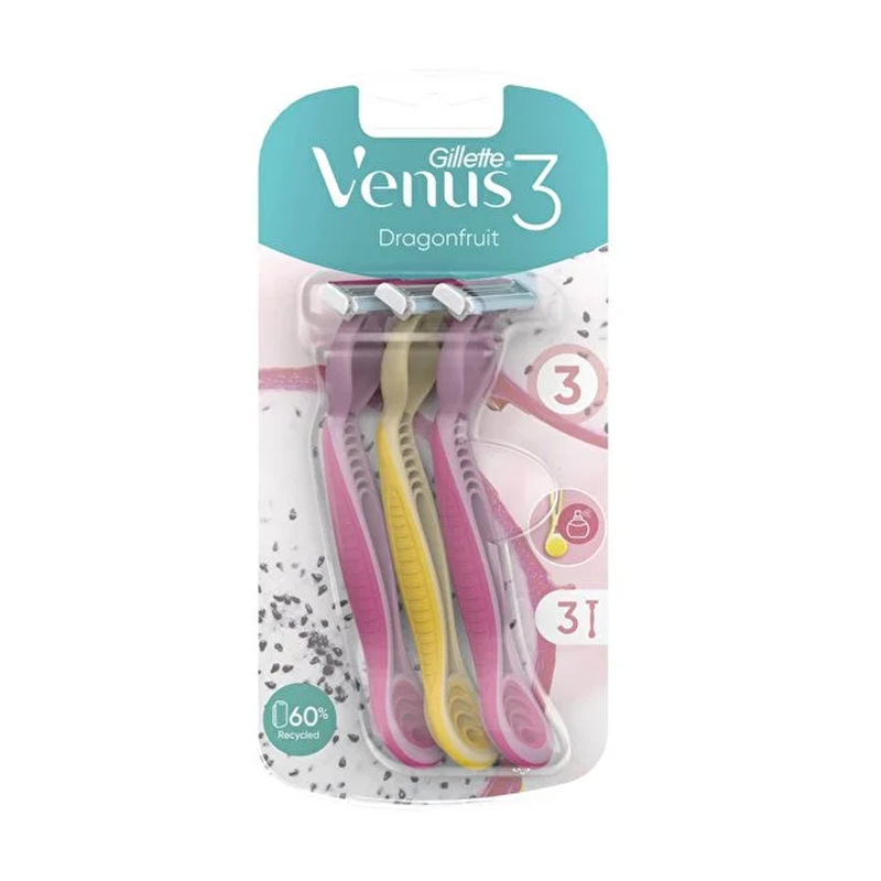 Gillette Venüs Dragonfruit Tıraş Bıçağı 3 Adet
