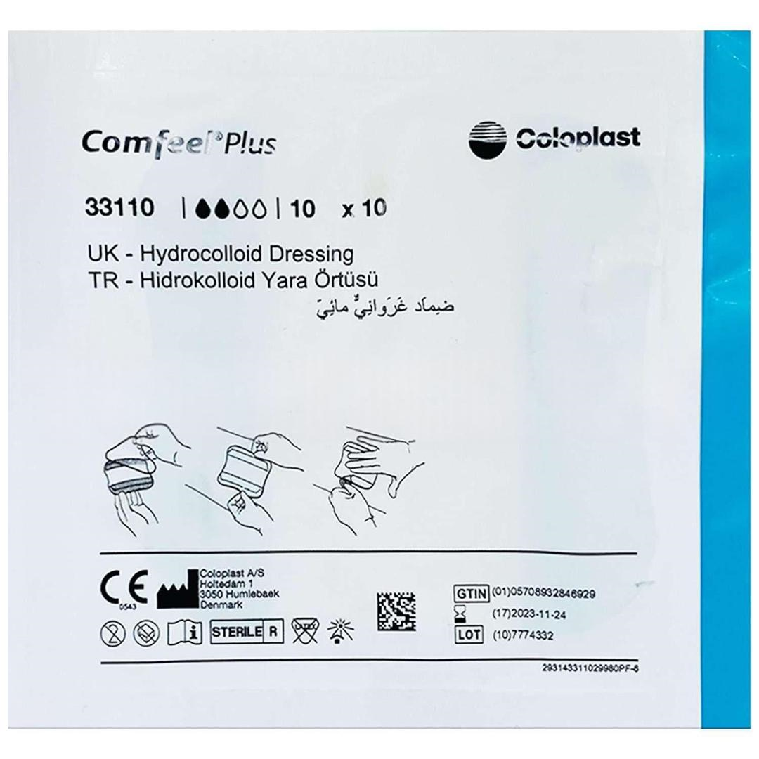 Comfeel Plus Hidrokolloid Kare Yara Örtüsü 10x10 cm