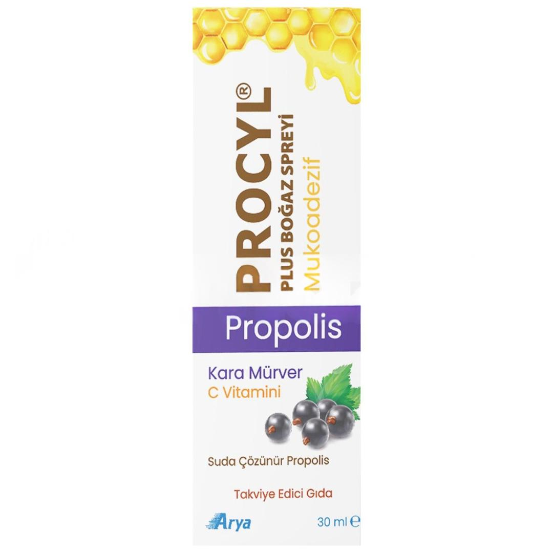 Procyl Plus Propolis Karamürver C Vitamini Boğaz Spreyi 30 ml