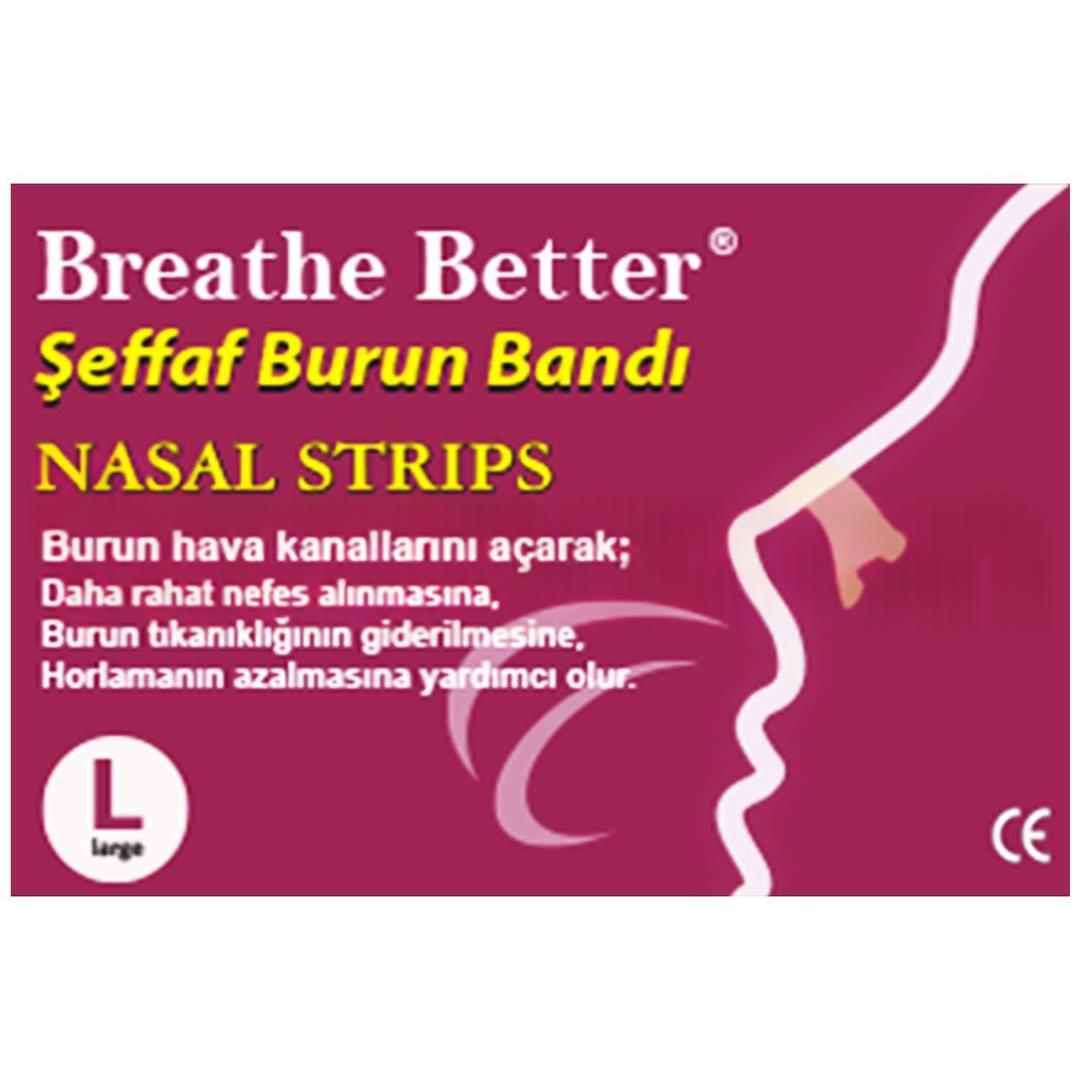 Breathe Better Burun Bandı Şeffaf Large 10lu