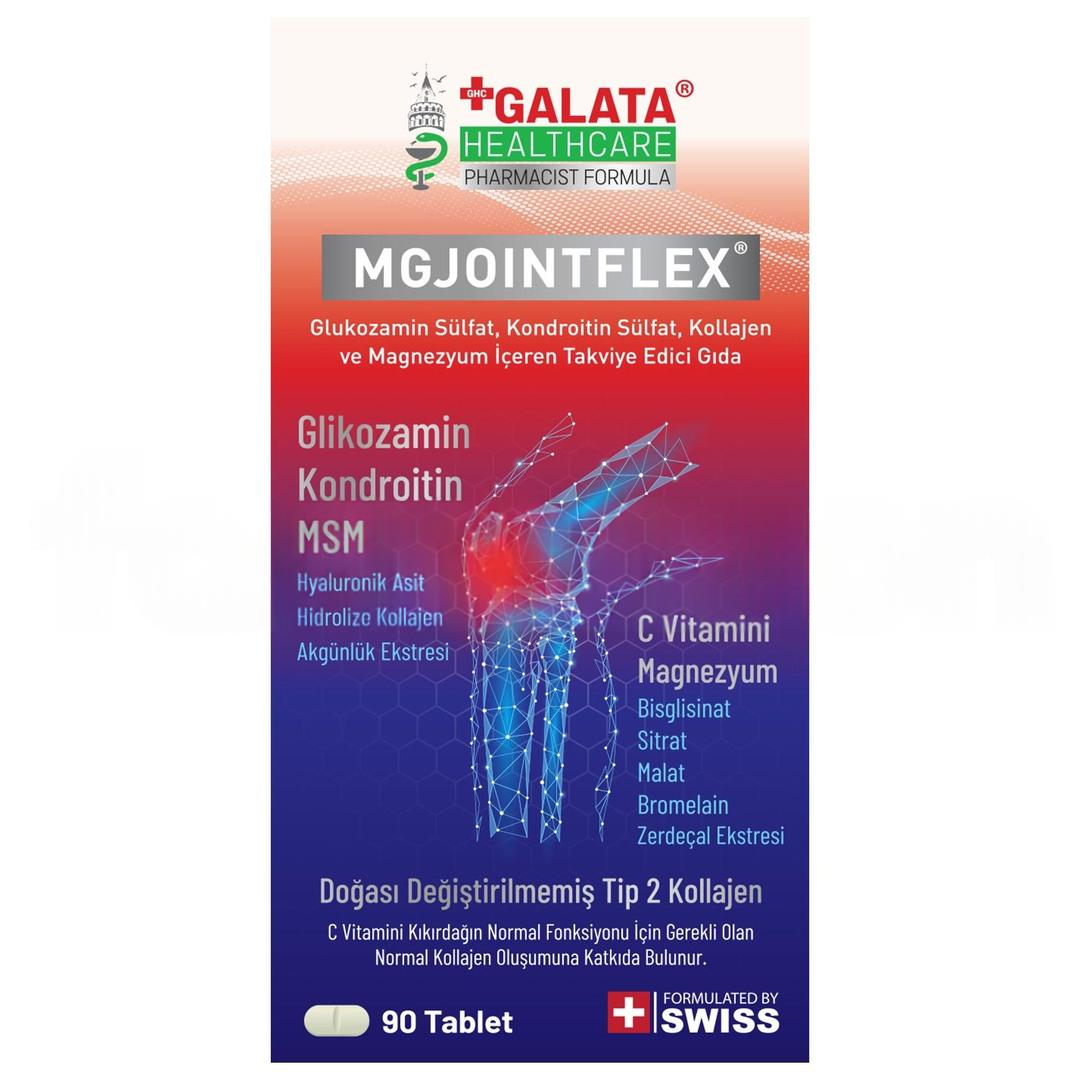 Galata Healthcare Mgjointflex Glukozamin Kondrotin Kollajen ve Magnezyum 90 Tablet