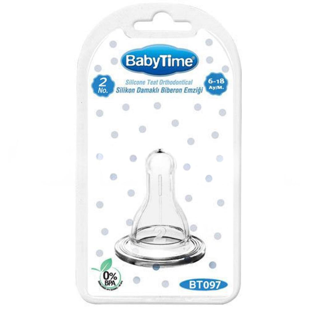 Baby Time BT097 Silikon Klasik Biberon Emziği No: 2