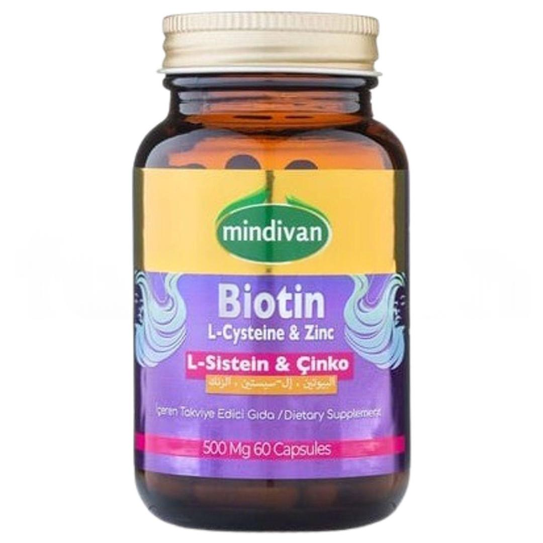 Mindivan Biotin L-Sistein Çinko 60 Kapsül