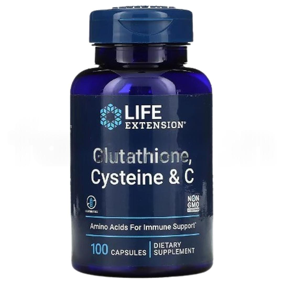 Life Extension Glutathione Cysteine & C 100 Capsules - İthal