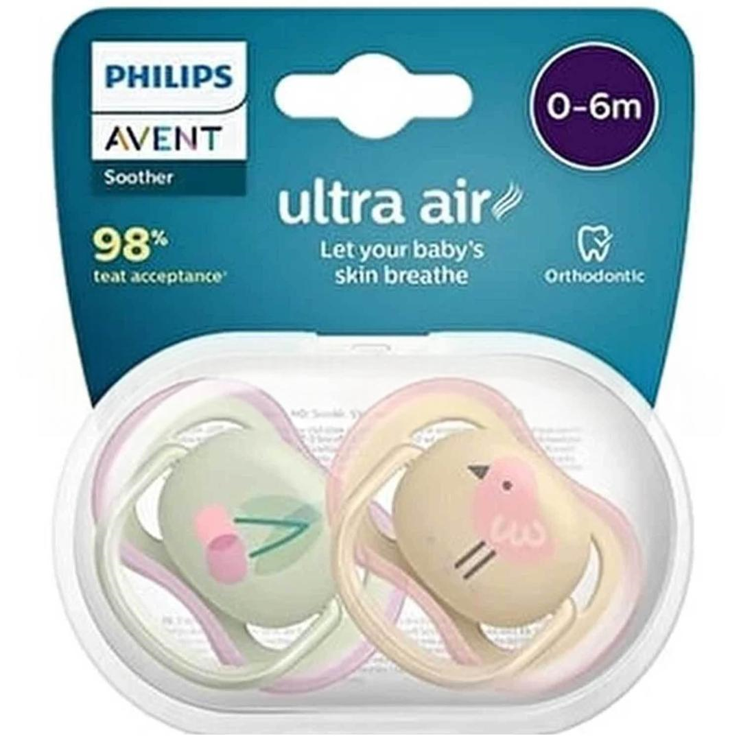Avent SCF085/13 Ultra Air Kız Çocuk Emziği 0-6 Ay 2li