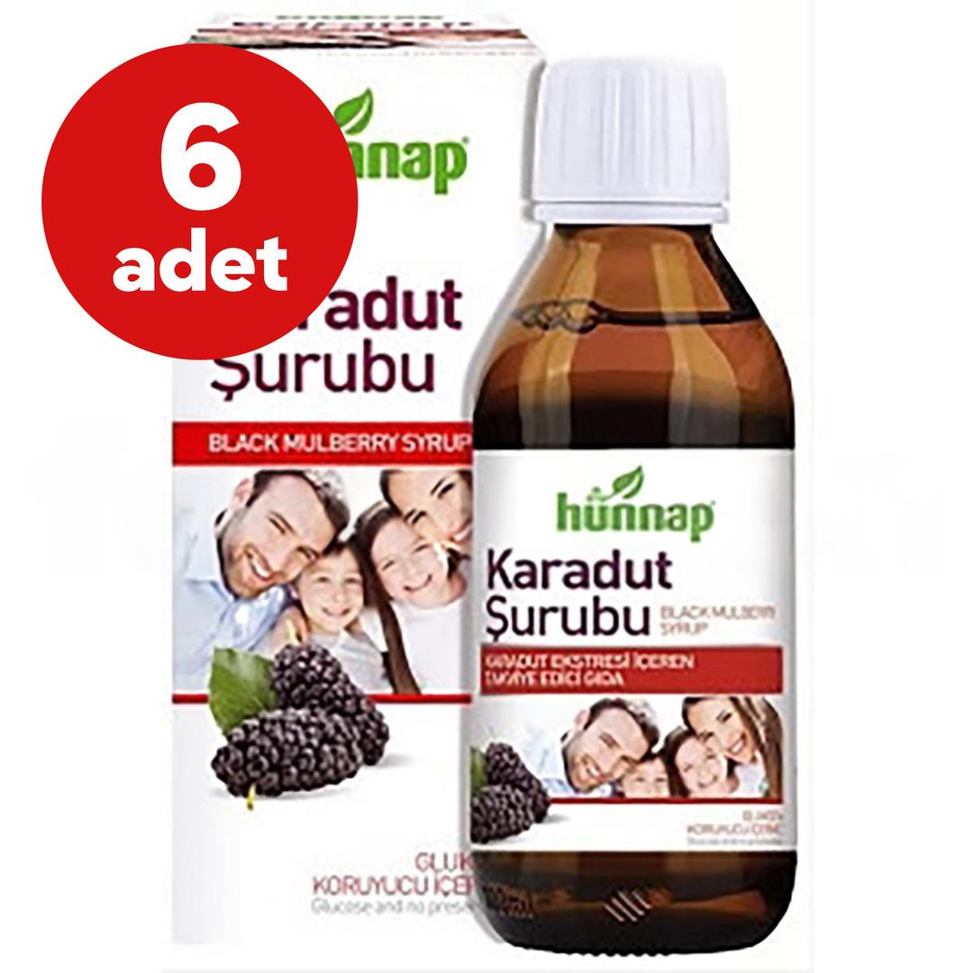 Hünnap Karadut Şurubu 50 ml - 6 Adet