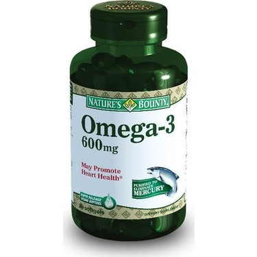 Natures Bounty Omega-3 600 mg 30 Kapsül Balık Yağı