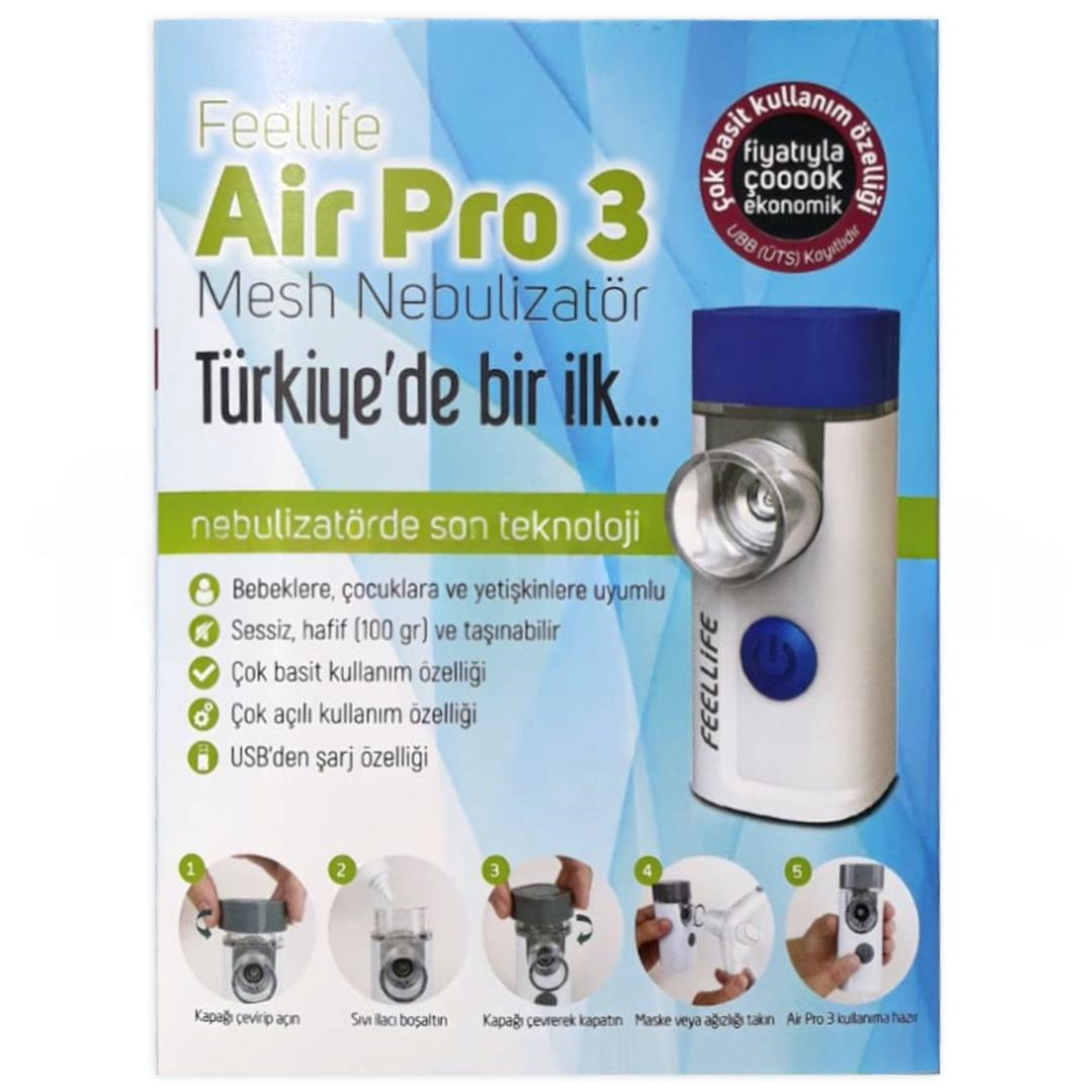 Feellife Air Pro Şarjlı & Sessiz Mini Nebulizatör