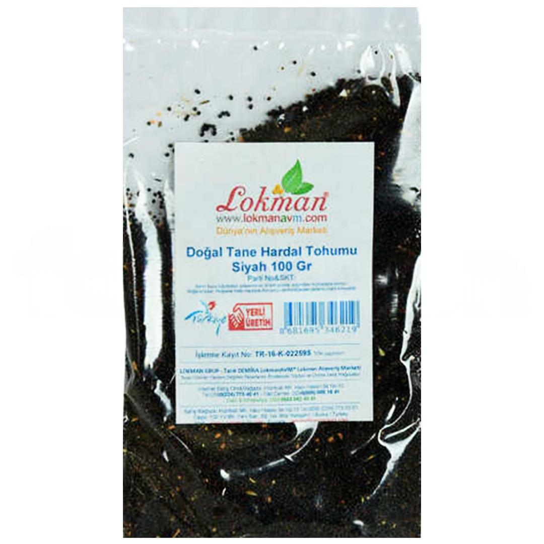 Lokmanavm Hardal Tohumu Siyah Doğal Tane 100 gr