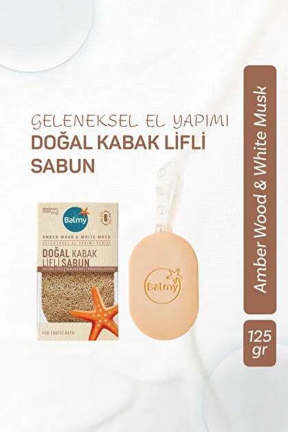 Balmy Amber Doğal Kabak Lifli Sabun