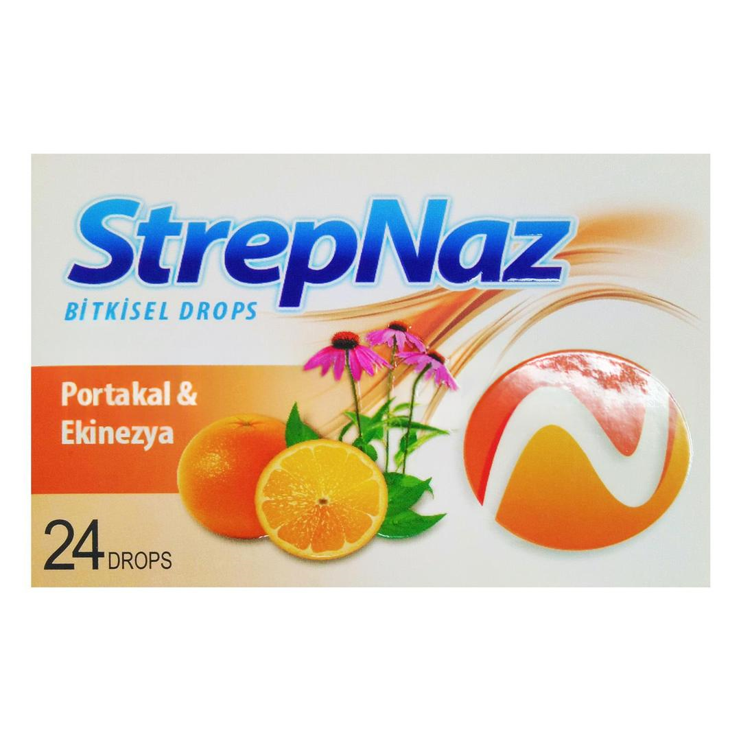 StrepNaz Portakal & Ekinezya 24 Pastil
