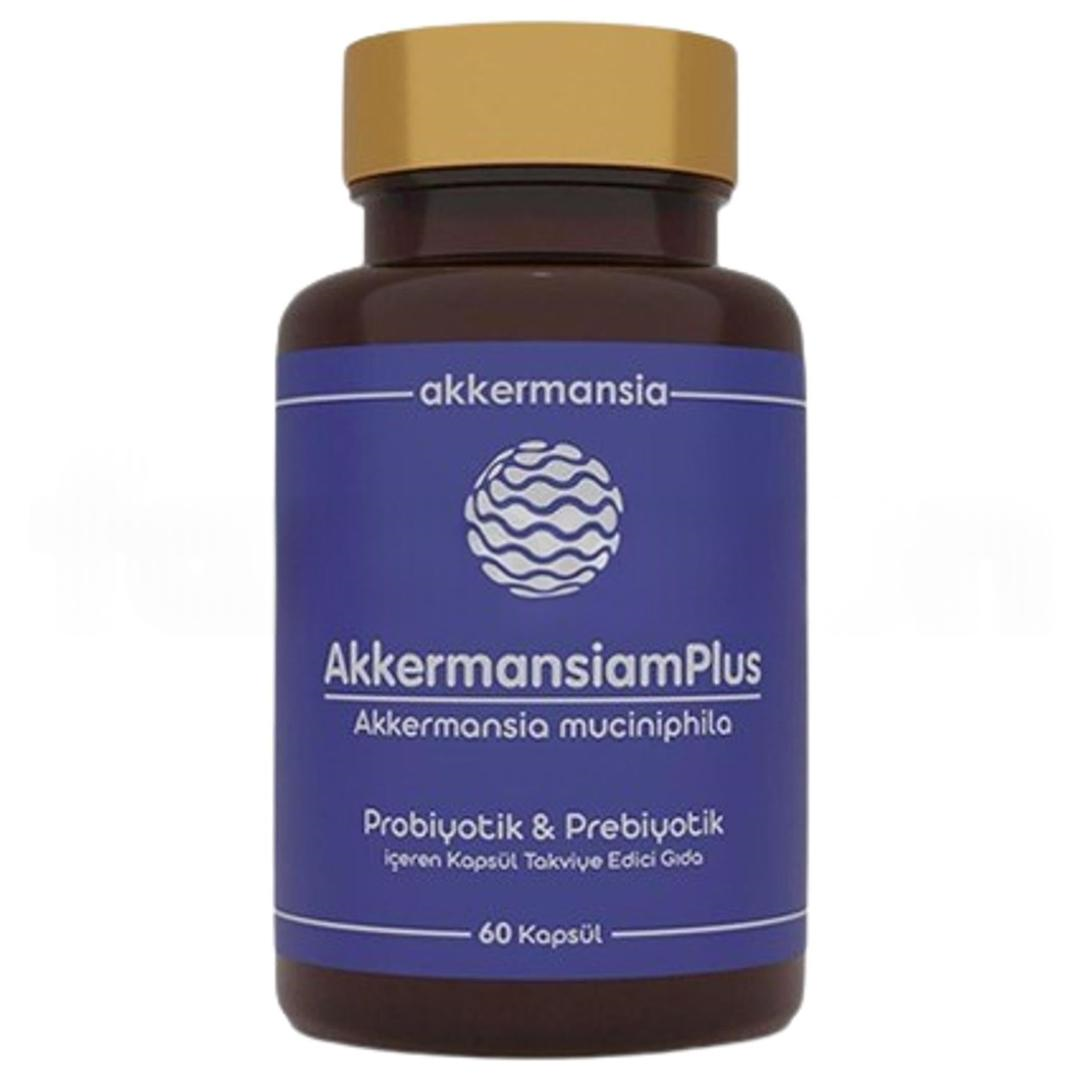 AkkermansiamPlus Akkermansia Muciniphila İçeren Takviye Edici Gıda 60 Kapsül