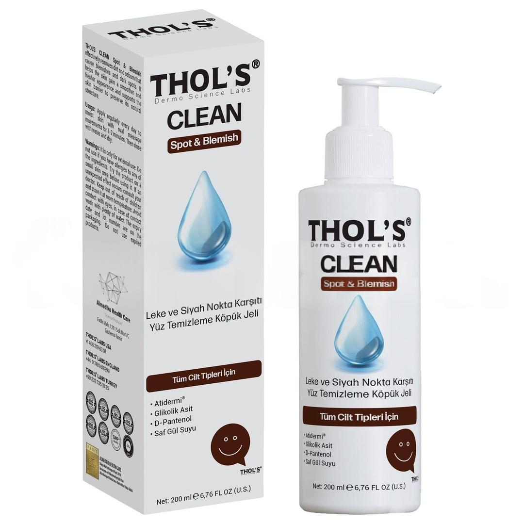 Thols Clean Spot & Blemish TB10 Leke ve Siyah Nokta Karşıtı Yüz Temizleme Köpük Jeli 200 ml
