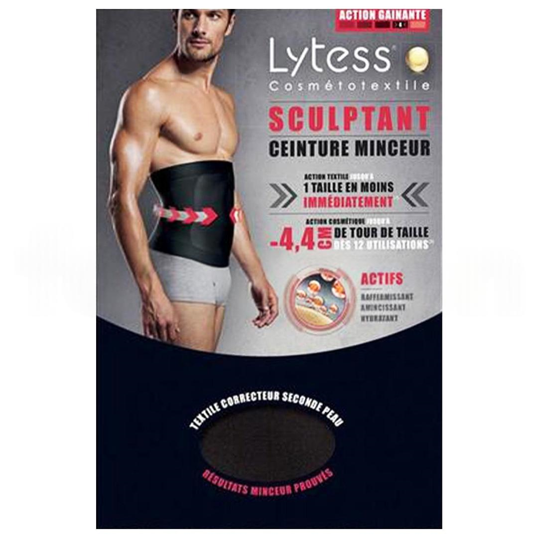 Lytess Men Sculpt Slim Slimming Belt Noir İnceltici ve Sıkılaştırıcı Etkili Erkek Korse Large/xLarge Siyah