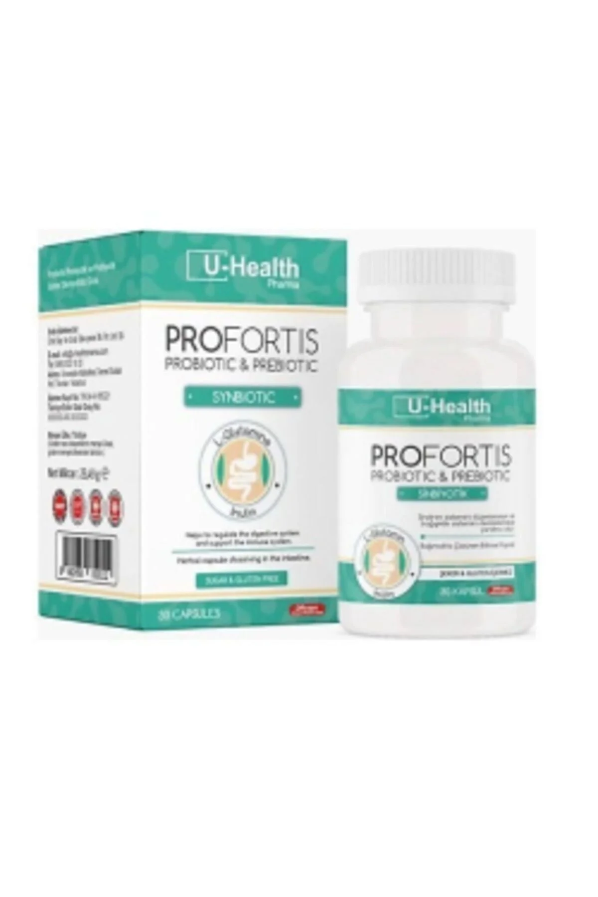 U-Health Pharma Profortis Probiyotik Prebiyotik Synbiotic 30 Kapsül