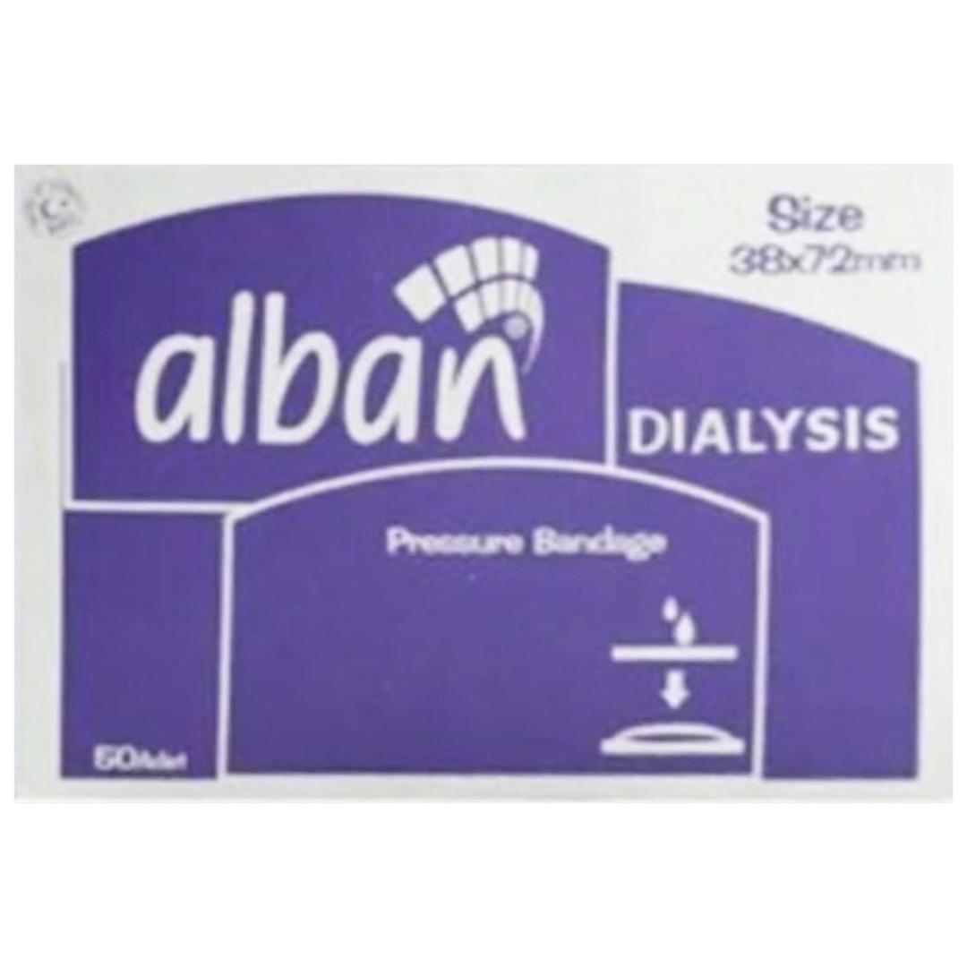 Alban Diyaliz Bası Bandı 38x72 mm - 50 Adet