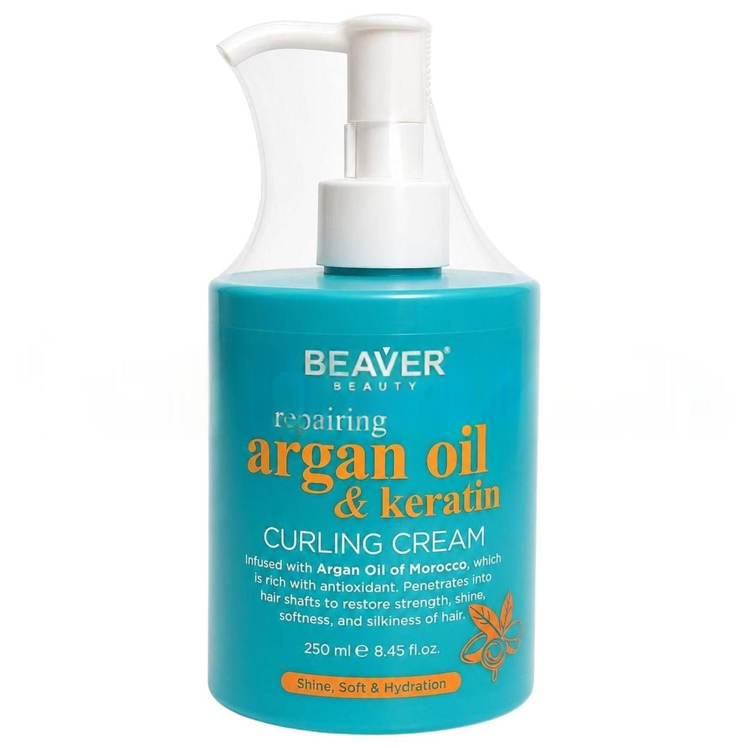 Beaver Argan Oil Keratin Curling Cream 250 ml