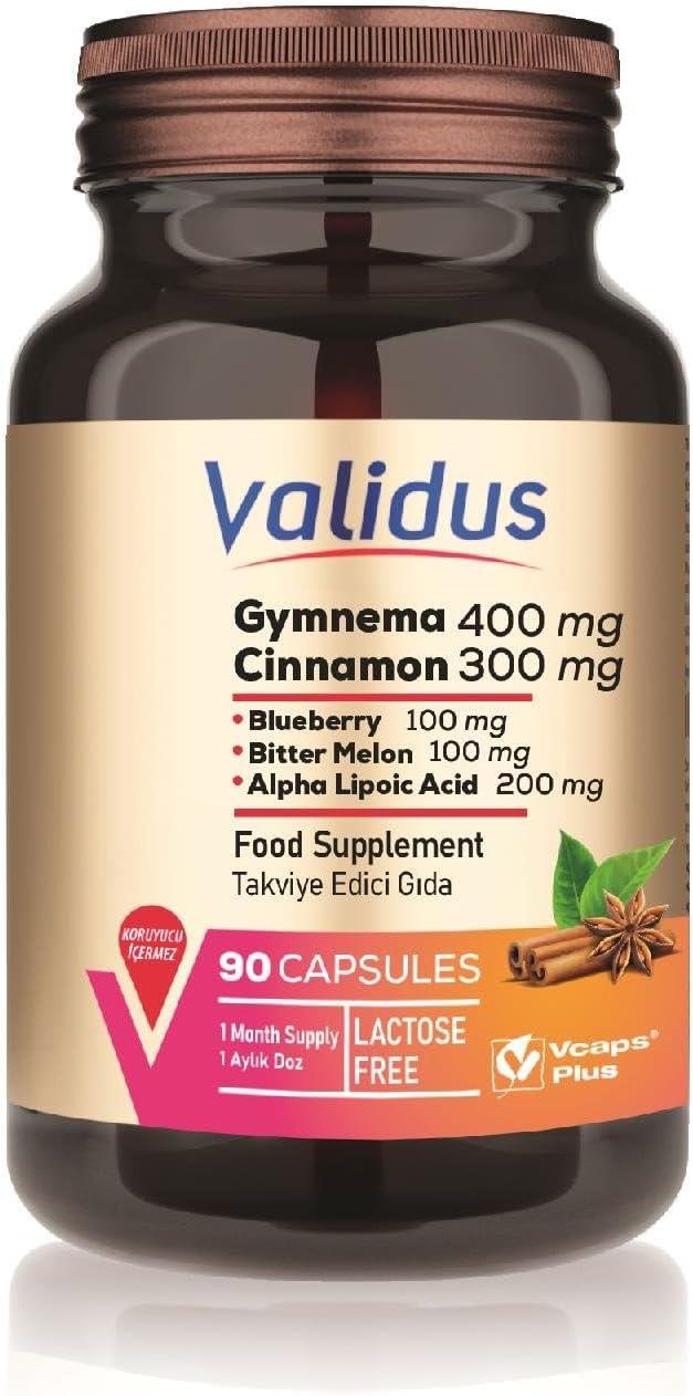 Validus Gymnema Sylvestre 400 mg Cinnamon 300 mg 90 Kapsül