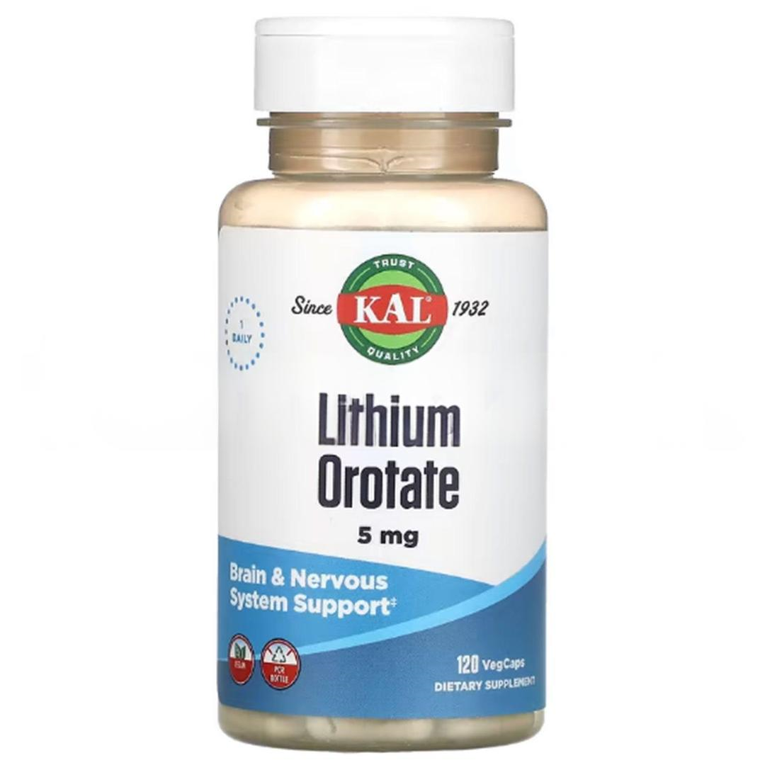 Kal Lithium Orotate 5 mg 120 Kapsül - İthal