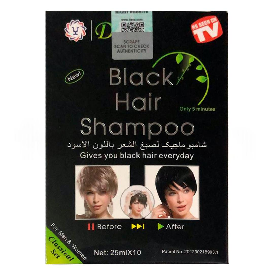 Dexe Black Hair Shampoo 25 ml x 10