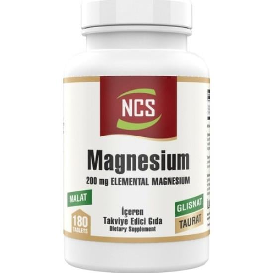 Ncs Magnesium Malat Glisinat Taurat İçeren 180 Tablet