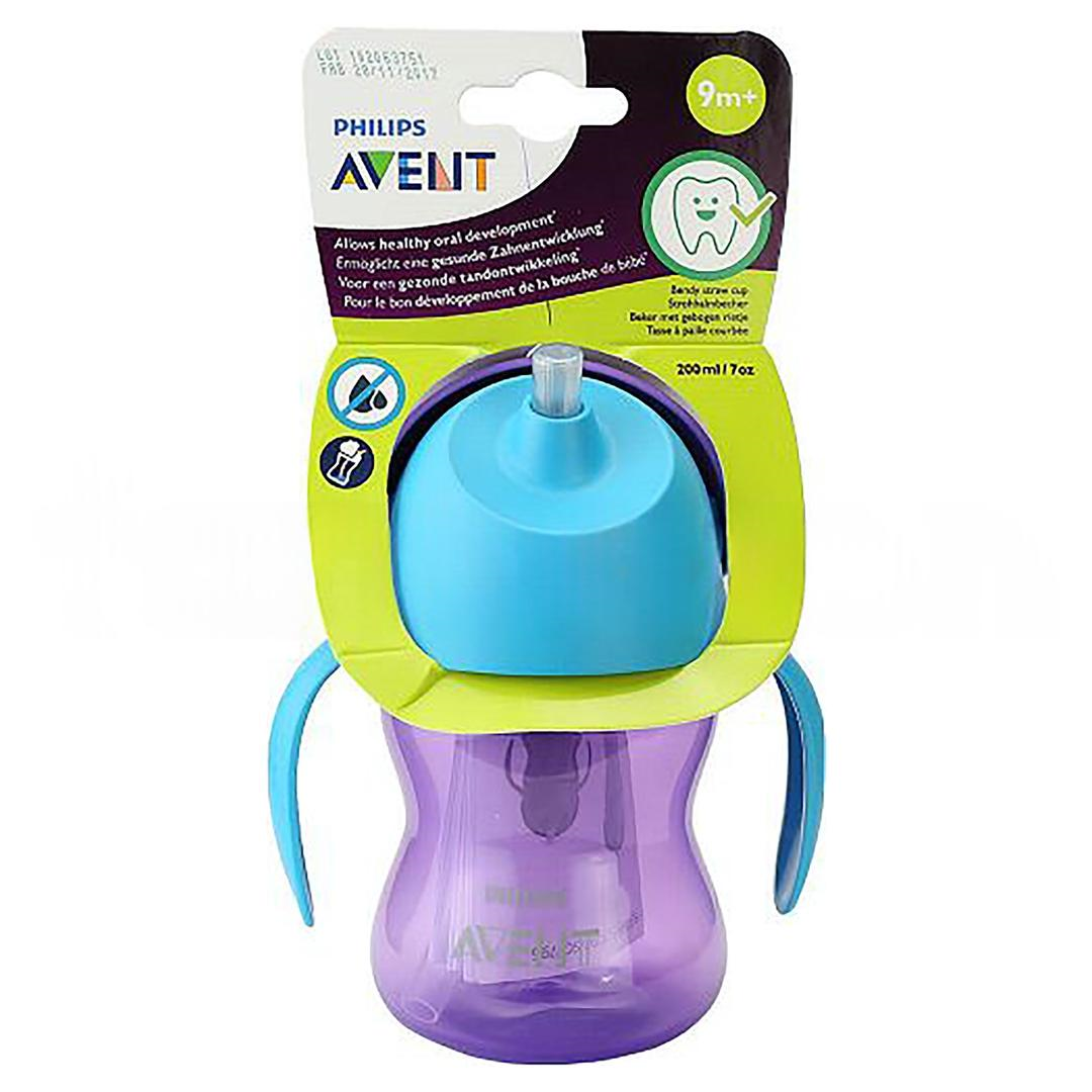 Avent SCF796/02 Desenli Pipetli Bardak 200 ml - Kız
