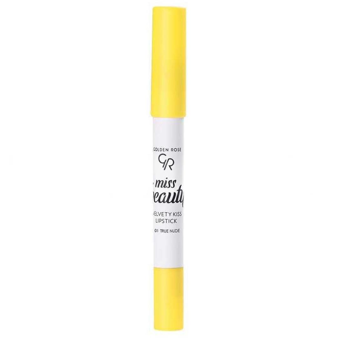 Golden Rose Miss Beauty Velvety Kiss Lipstick - 01 True Nude