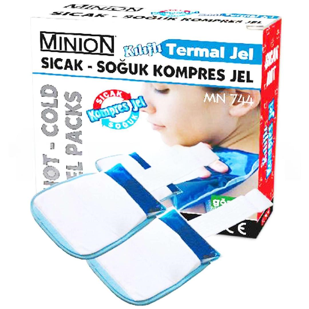 Minion Termojel Sıcak-Soğuk Kompres Lüx Kılıflı 13x13 cm 2li