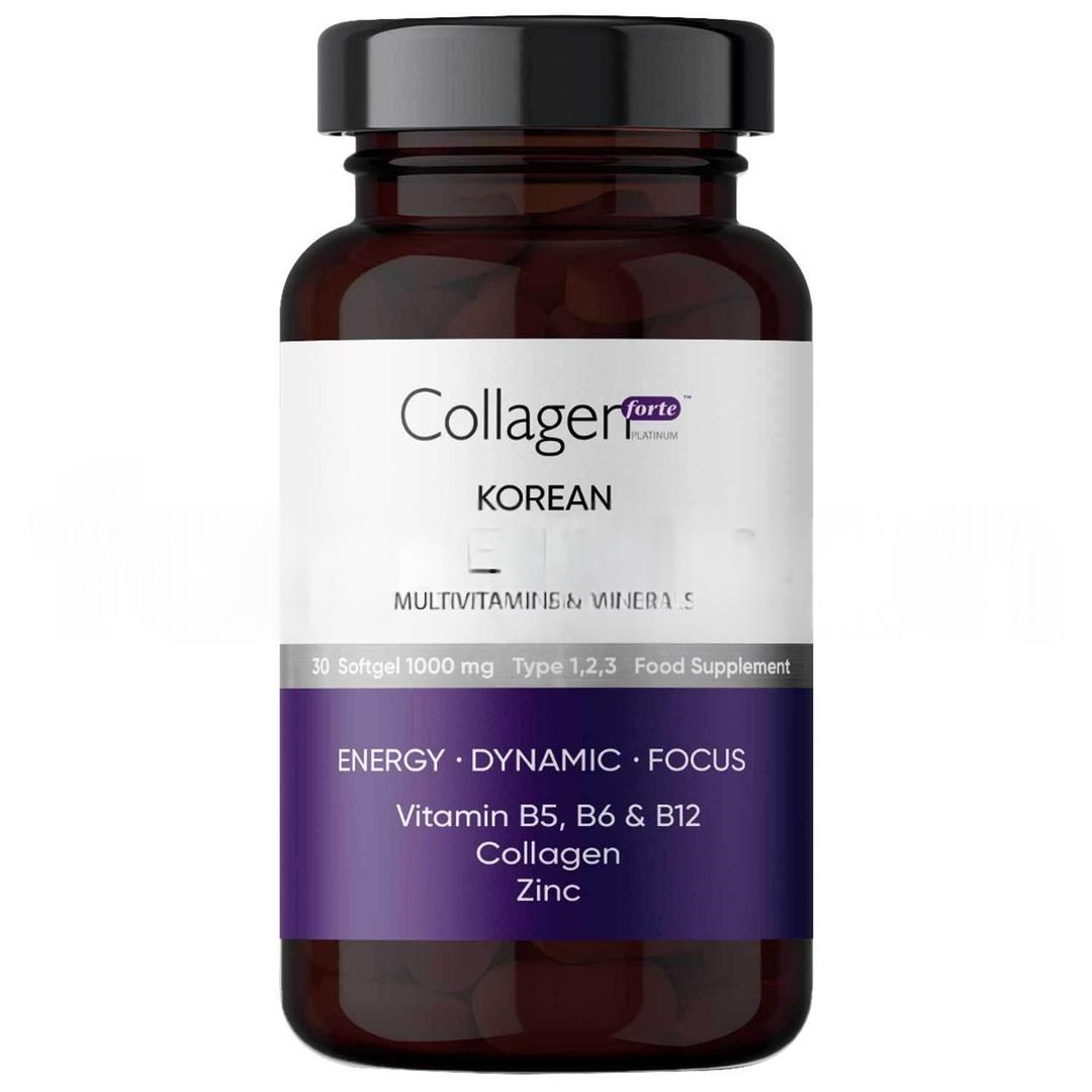 Collagen Forte Ginseng Plus Multivitamin & Mineraller Collagen 30 Kapsül
