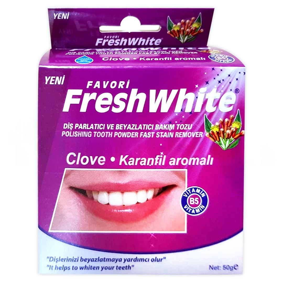 Fresh White Diş Tozu Karanfil Aromalı 50 gr