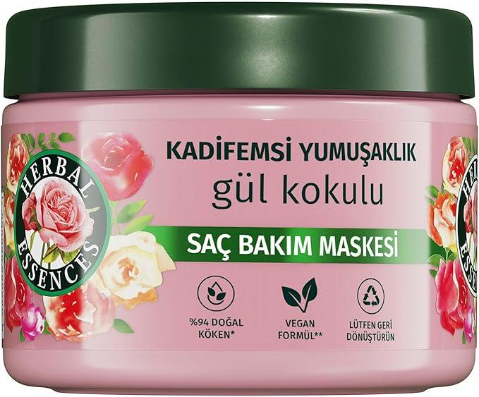 Herbal Essences Kadifemsi Yumuşaklık 300 ml Gül Kokulu Saç Bakım Maskesi