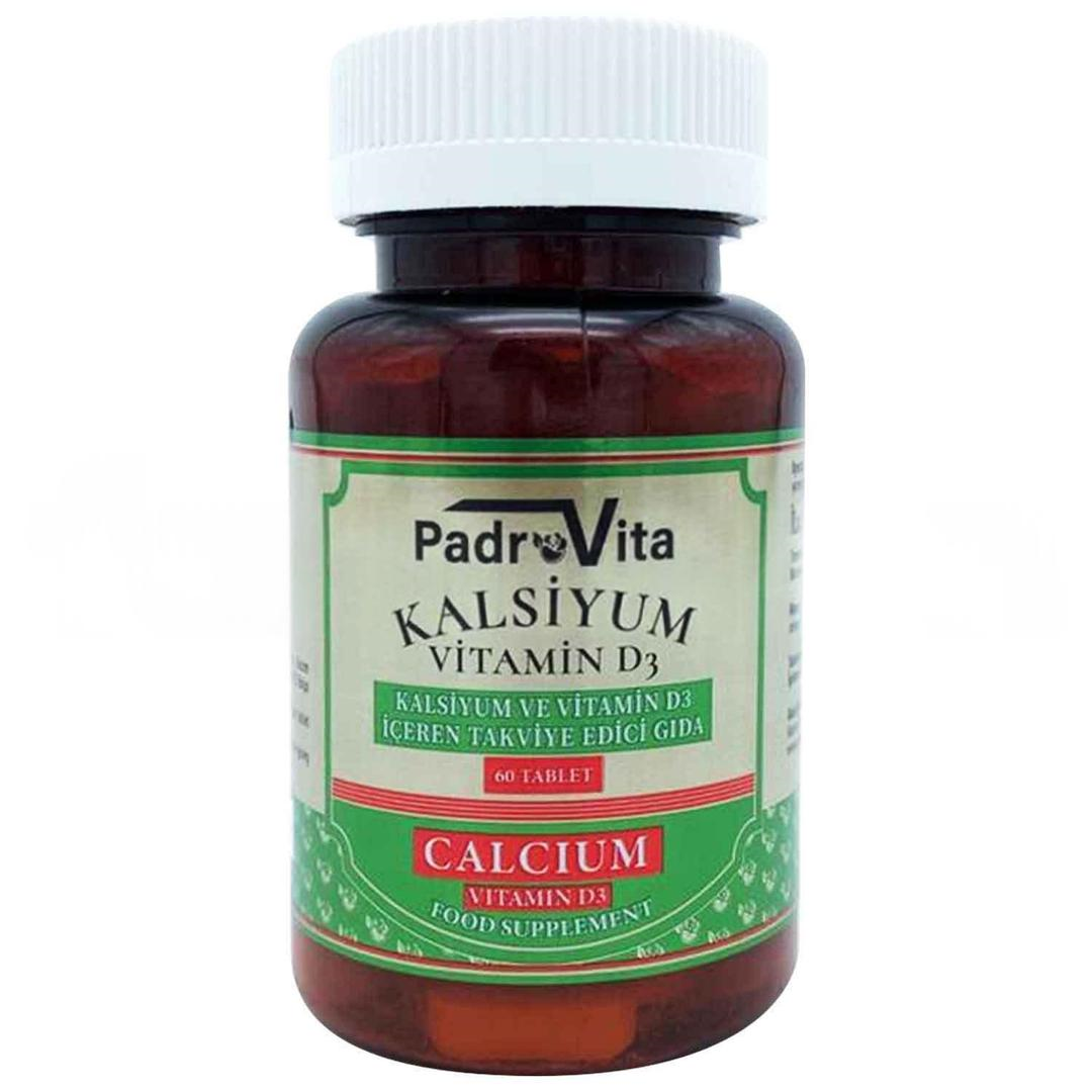 Padrovita Kalsiyum Calcium Citrat ve Vitamin D3 60 Tablet