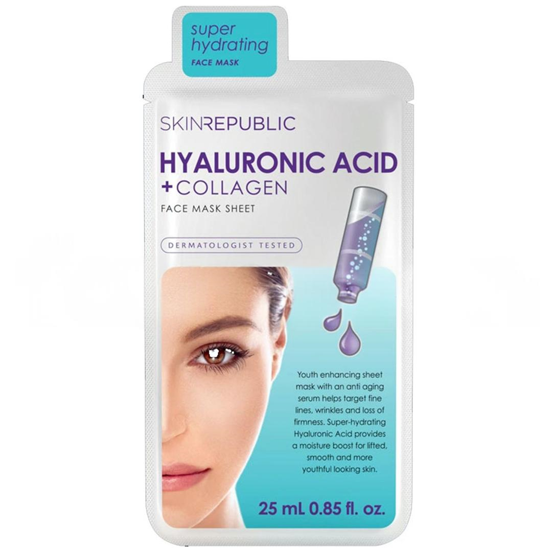Skin Republic Hyaluronic Acid Collagen Yüz Maskesi 25 ml