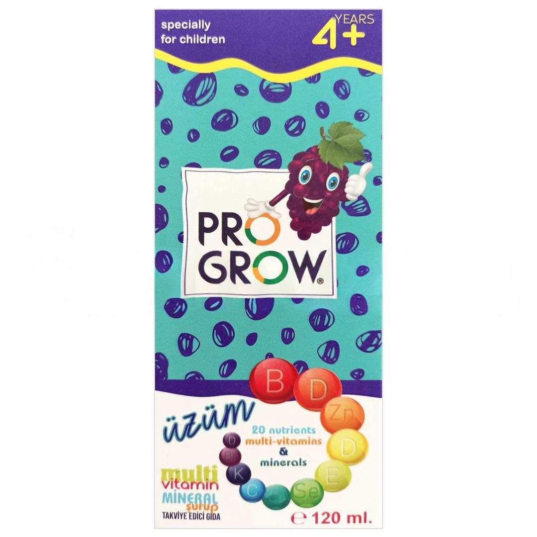 Pro Grow Multivitamin Şurup Üzümlü 120 ml