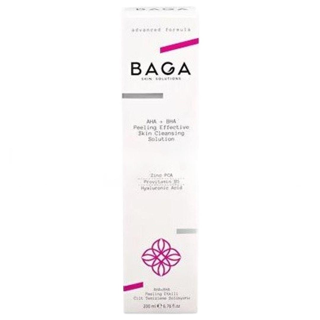Baga Aha+Bha Peeling Etkili Canlandırıcı ve Gözenek Sıkılaştırıcı Cilt Temizleme Solüsyonu 200 ml