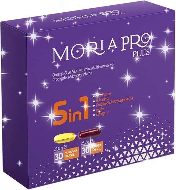 Moria Pro Plus Omega 30 Kapsül Balık Yağı + Multivitamin 30 Kapsül