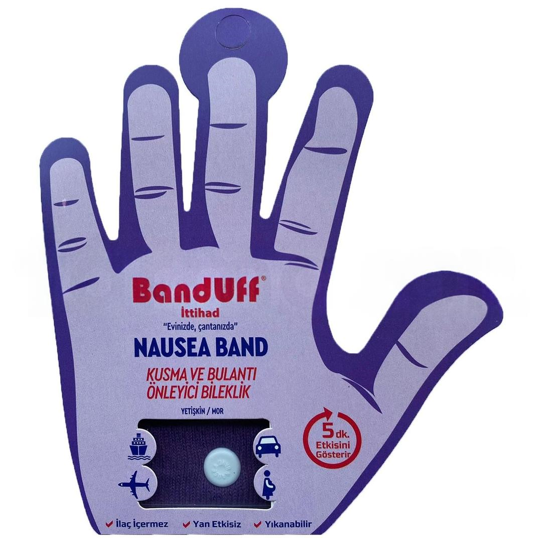 Banduff Bulantı ve Kusma Önleyici Bileklik Yetişkin Mor - Eski Ambalaj
